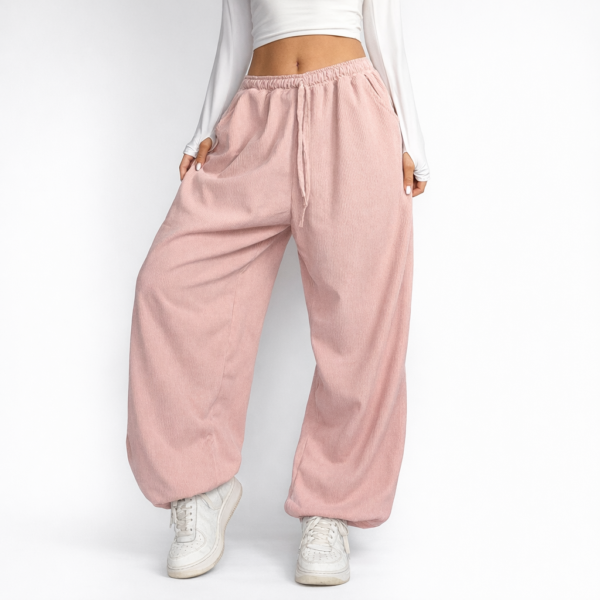 Штани "Вельвет" Пудра