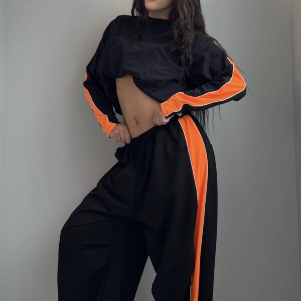 Спортивні штани з лампасом та кантом