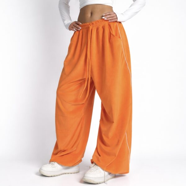 Велюрові спортивні штани Оранж